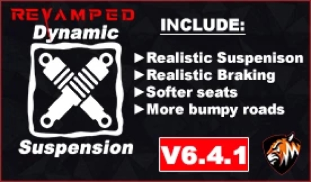 ETS2 - Revamped Dynamic Suspension V6.4.1 (1.44.x)