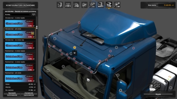 ETS2 - Roofbar for Renault Premium (1.44.x)