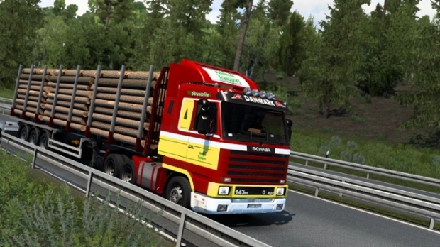 ETS2 - Scania 143M Auning Transport Skin (1.43.x)
