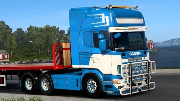 ETS2 - Scania R4 Ex Nor Cargo Skin Pack V1.0 (1.43.x)