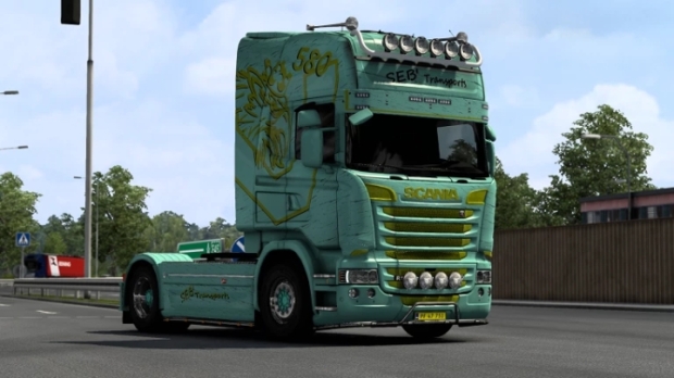 ETS2 - Scania RJL SEB Transports Skin (1.43.x)