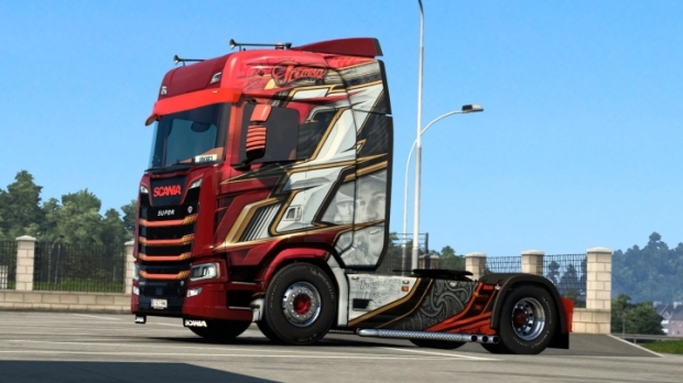 ETS2 - Scania S Kimi Raikkonen Skin V1.0 (1.43.x)