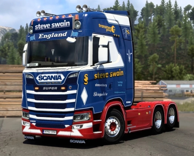 ETS2 - Steve Swain Scania NG Skin V1.1 (1.43.x)