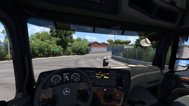 ETS2 - Transparent Default Sunvisors V1.0 (1.43.x)