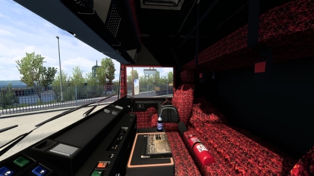ETS2 - Volvo F10 F12 Red Plush Interior + Exterior (1.44.x)