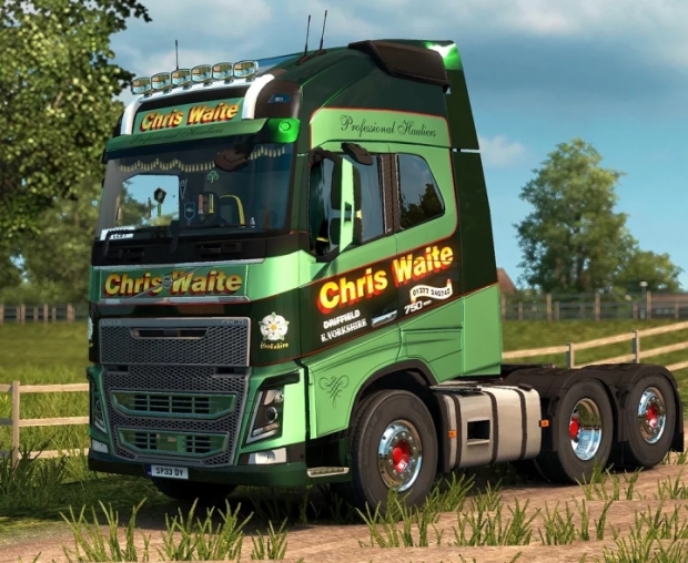 ETS2 - Volvo FH Chris Waite Transport Skin V1.1 (1.43.x)