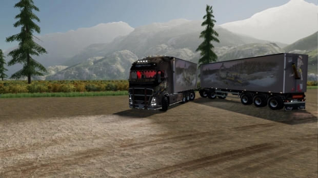 FS22 - Volvo FH16 2019 Woodchips Truck Pack V1.0