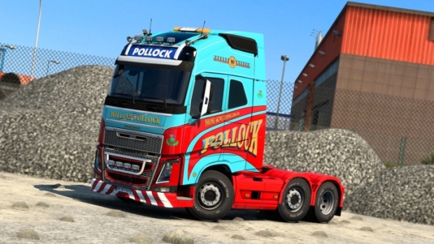 ETS2 - Volvo FH16 Pollock Scotrans Skin V1.0 (1.43.x)