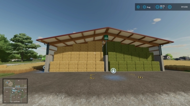 FS22 - Ballenlager V1.1