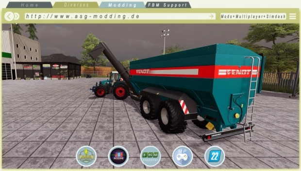 FS22 - Bergmann GTW Als Fendt Skin V1.0