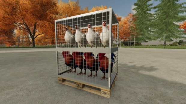 FS22 - Chicken Transport Crate V1.0
