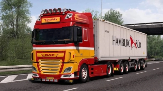 ETS2 - DAF XF Euro 6 Hendrikx Transport Skin Pack