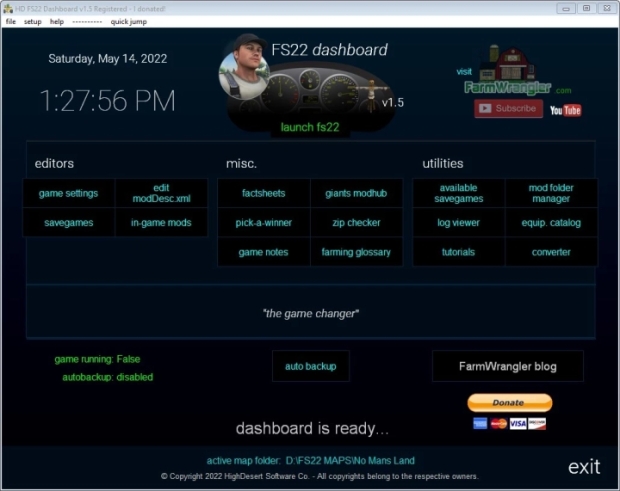 FS22 - Dashboard v1.5