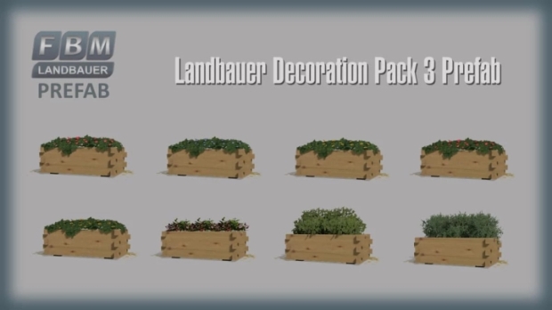 FS22 - [FBM 22] Farmer Decoration Pack 3 Prefab v1.0.0.0