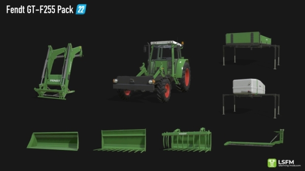 FS22 - Fendt F255GT Pack V1.0.0.1