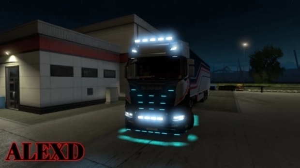 ETS2 - Flare and 10.000 K Lights for All Trucks V1.19 (1.44.x)