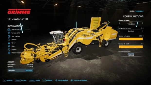FS22 - Grimme Ventor 4150 V1.0