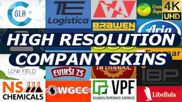 ETS2 - High Resolution Company Skins V1.2
