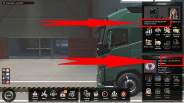 ETS2 - Infinite Money & XP