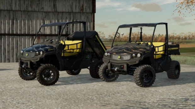 FS22 - John Deere XUV865E And Cargo Cart V1.0