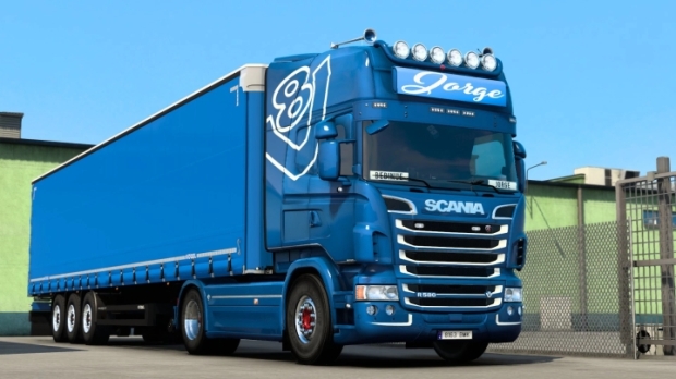ETS2 - Jorge Scania R580 Bebinue edition skin v1.0