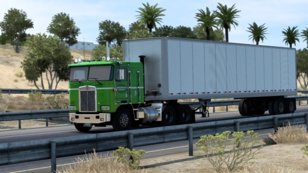 ATS - Kenworth K100E Greenvale Shipping Skin (1.44.x)