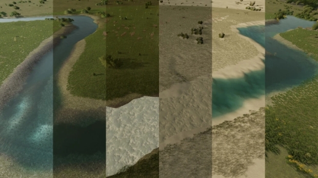 FS22 - Natural Water Rivers And Ponds Pack V1.0