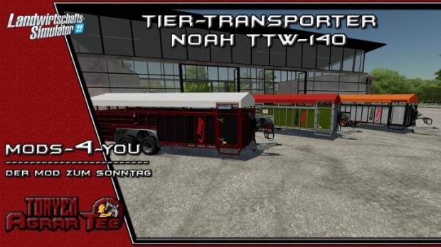 FS22 - NoahTTW140 Animal Trailer V1.0