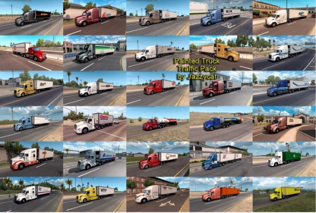 ATS - Painted Truck Traffic Pack V5.1 (1.43.x)