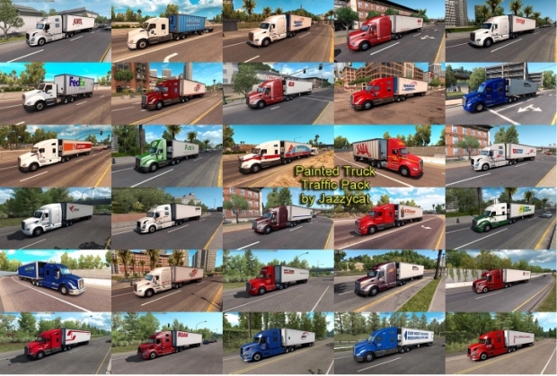 ATS - Painted Truck Traffic Pack V5.1.1