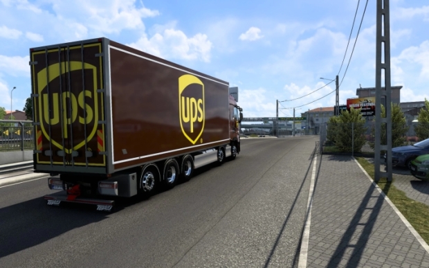 ETS2 - Renault Range T Tandem UPS Skin V1.0 (1.44.x)