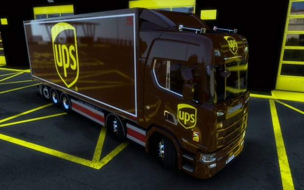 ETS2 - Scania S 2016 Tandem UPS Skin V1.0