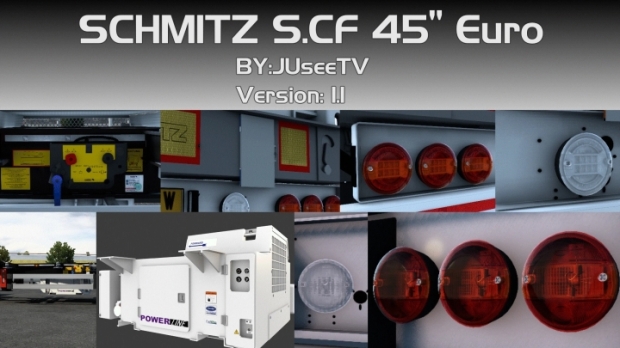 ETS2 - Schmitz S.CF 45' Euro by JUseeTV v1.1a