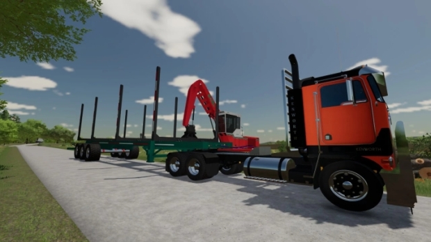 FS22 - Short Long Log Trailer V1.0.0.1