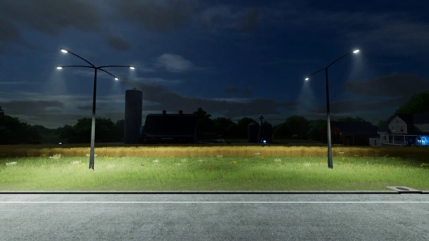 FS22 - Street Lamps Prefab V1.0