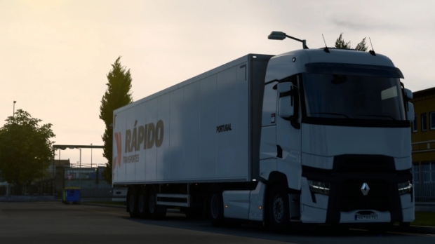 ETS2 - Trailer Skin Transportes Rapido Portuguese Company V2.0