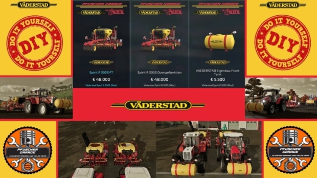 FS22 - Vaderstad Spirit 300 Pack V1.0