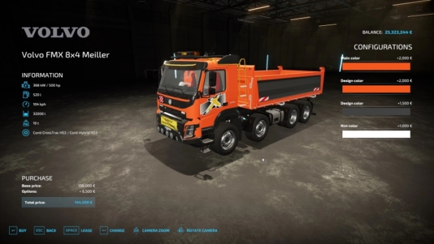FS22 - Volvo FMX 8x4 Tipper V1.0