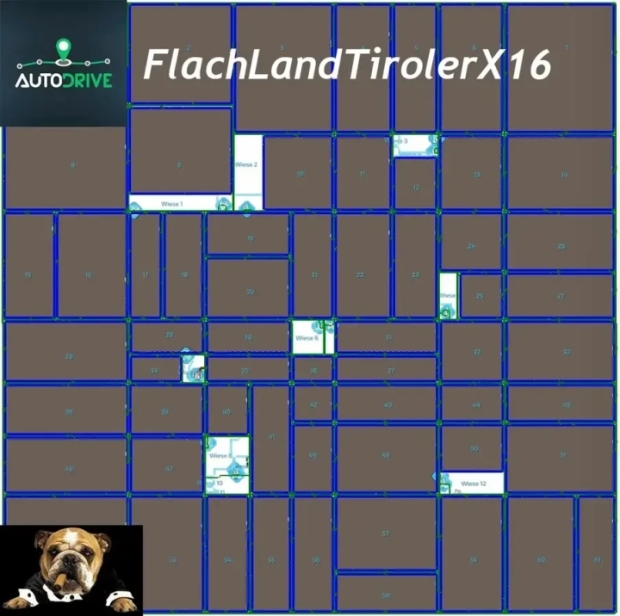FS22 - AutoDrive Courses FlachLandTirolerX16 V1.0