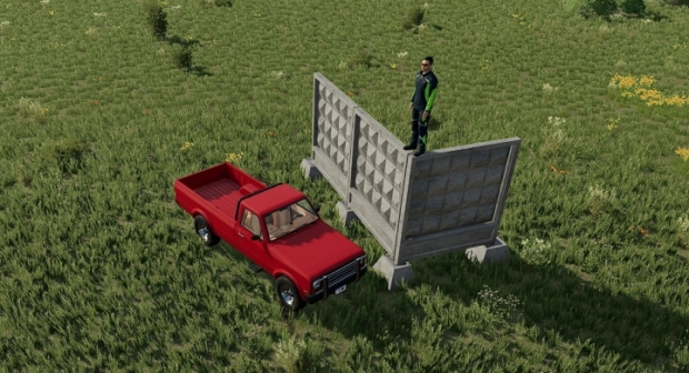 FS22 - Concrete Fence [Prefab] V1.0