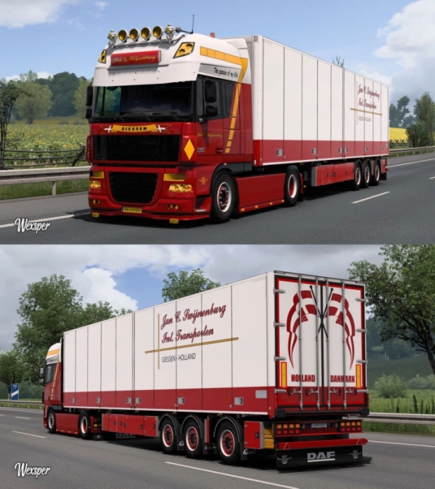 ETS2 - DAF XF 105 Jan C. Swijnenburg Skin Pack Update