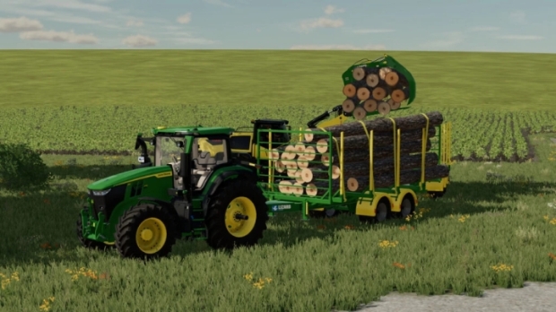 FS22 - Lizard LT679 Short Log Trailer V1.0