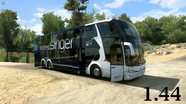 ETS2 - Marcopolo G6 1800 DD 6×2 Bus Fix V2.0