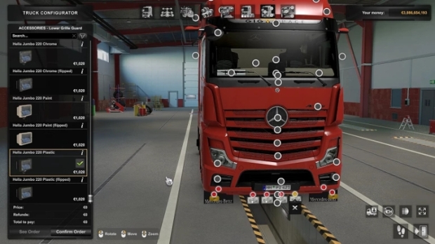 ETS2 - Mercedes Actros MP5 Bumper Slots