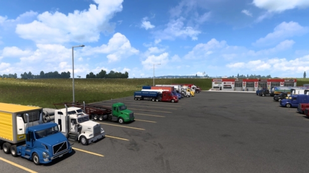 ATS - More Realistic Truck Stops V1.0