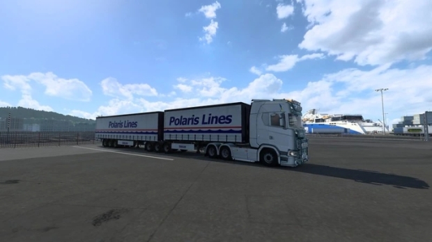 ATS - Multiple Trailers in Traffic
