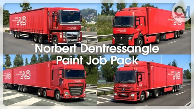 ETS2 - Norbert Dentressangle Paint Job Pack V1.5