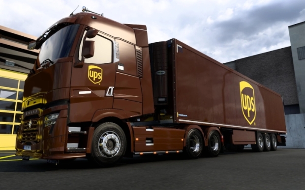 ETS2 - Renault Range T UPS Skin V1.0