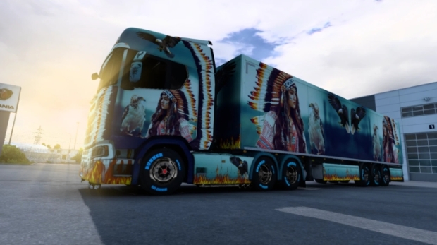 ETS2 - Scania New Skin Project Native Girl V0.7