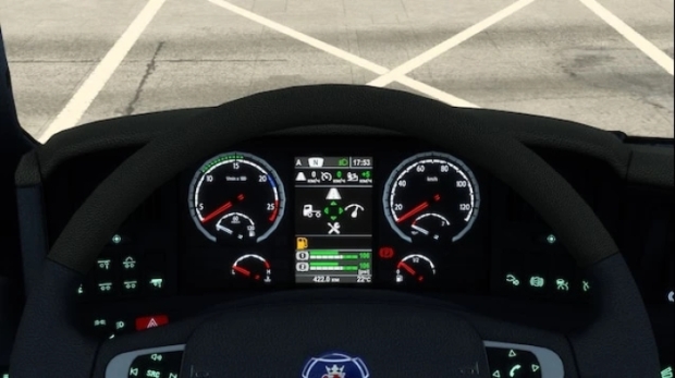 ETS2 - Scania RS Improved Dashboard V1.0